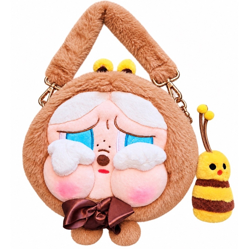 Pop Mart Crybaby Crying Again Plush Big Head Bag I'll Bring You a Flower NEW